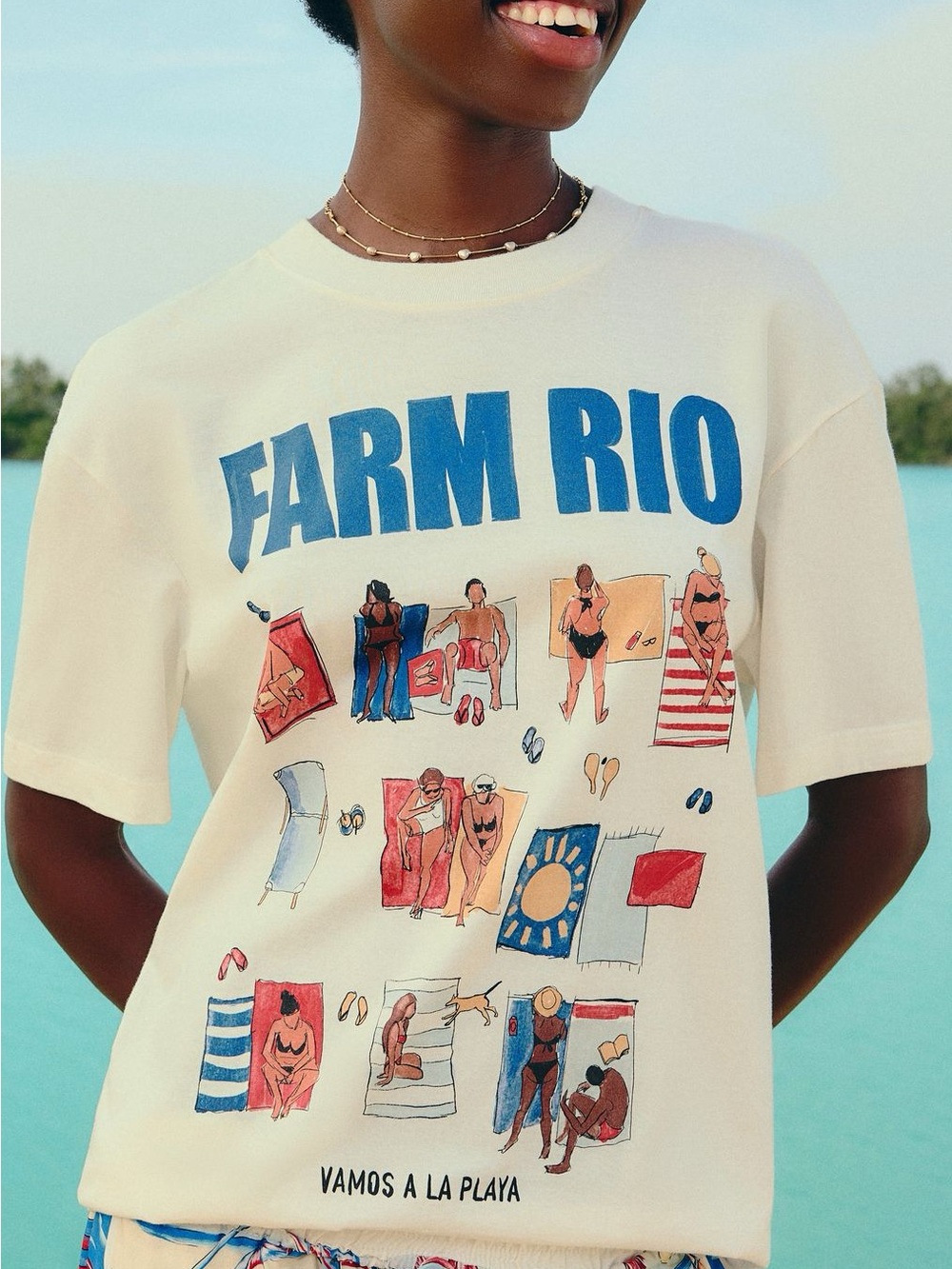 FARM RIO T-Shirt Playa NWT